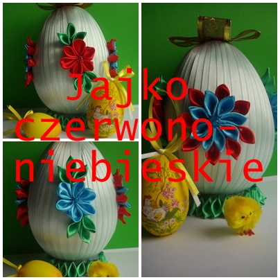 Diy by Ana: Jajko czerwono-niebieskie